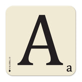 A' Letter Scrabble Coaster - Bluebell 33
